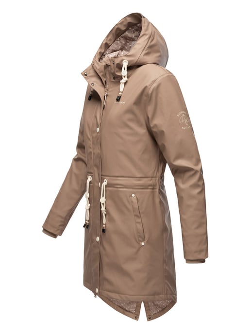 Navahoo abrigo impermeable para mujer Flower of Ocean – Elegante & Funcional - Image 3