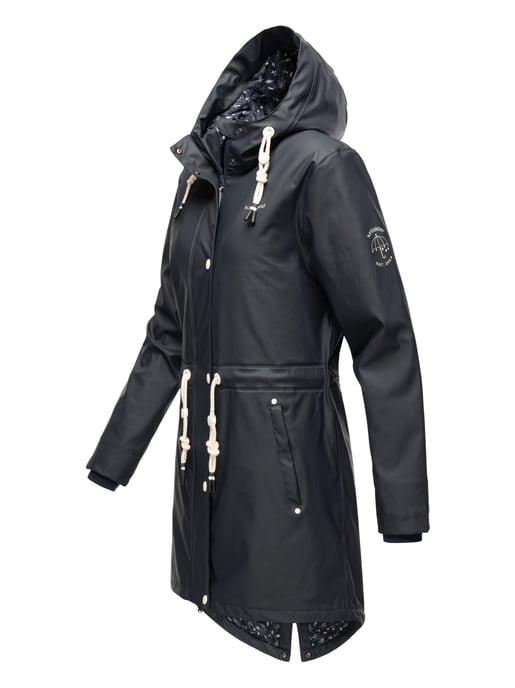 Navahoo abrigo impermeable para mujer Flower of Ocean – Elegante & Funcional - Image 3