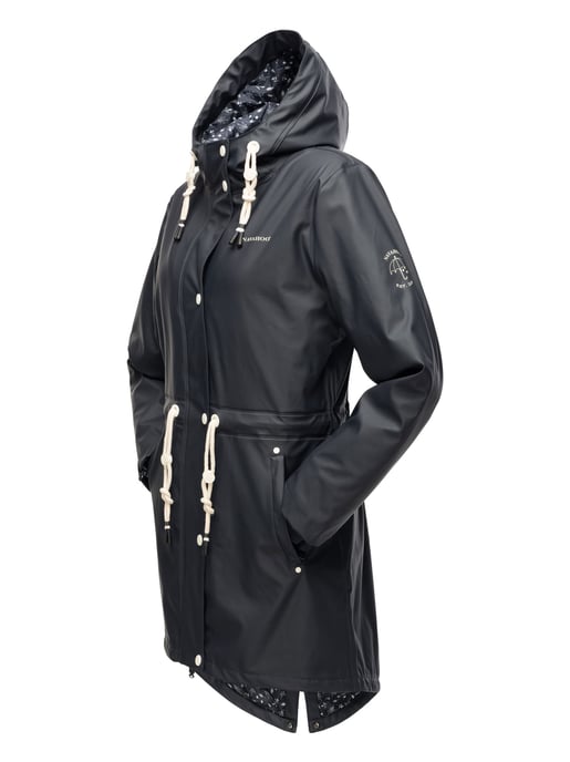 Navahoo abrigo impermeable para mujer Flower of Ocean – Elegante & Funcional - Image 4