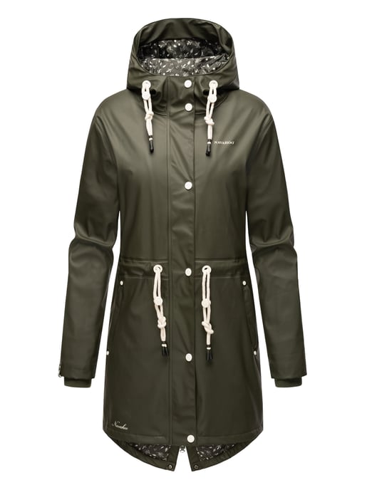 Navahoo abrigo impermeable para mujer Flower of Ocean – Elegante & Funcional - Image 2