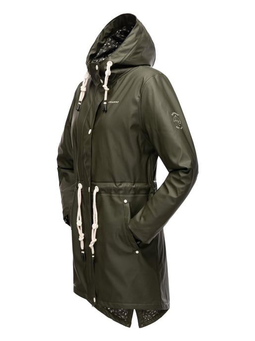 Navahoo abrigo impermeable para mujer Flower of Ocean – Elegante & Funcional - Image 4