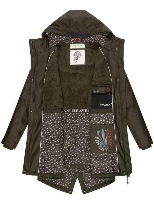 Navahoo abrigo impermeable para mujer Flower of Ocean – Elegante & Funcional - Image 6