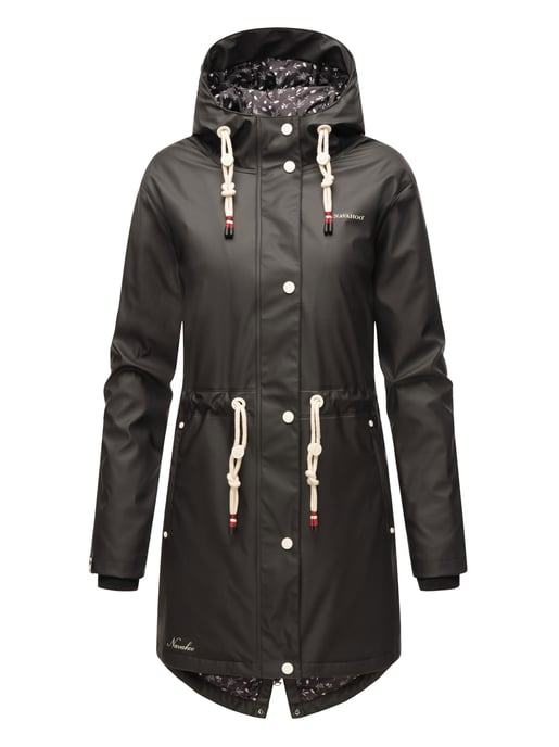 Navahoo abrigo impermeable para mujer Flower of Ocean – Elegante & Funcional - Image 2