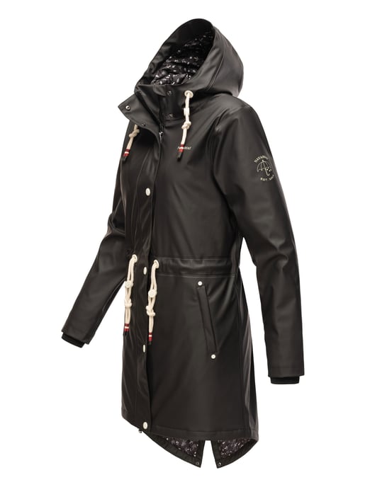 Navahoo abrigo impermeable para mujer Flower of Ocean – Elegante & Funcional - Image 3