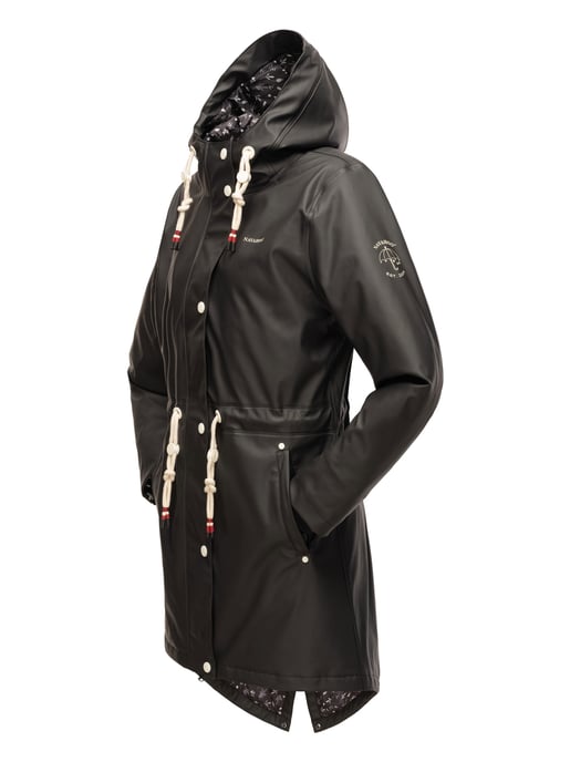 Navahoo abrigo impermeable para mujer Flower of Ocean – Elegante & Funcional - Image 4