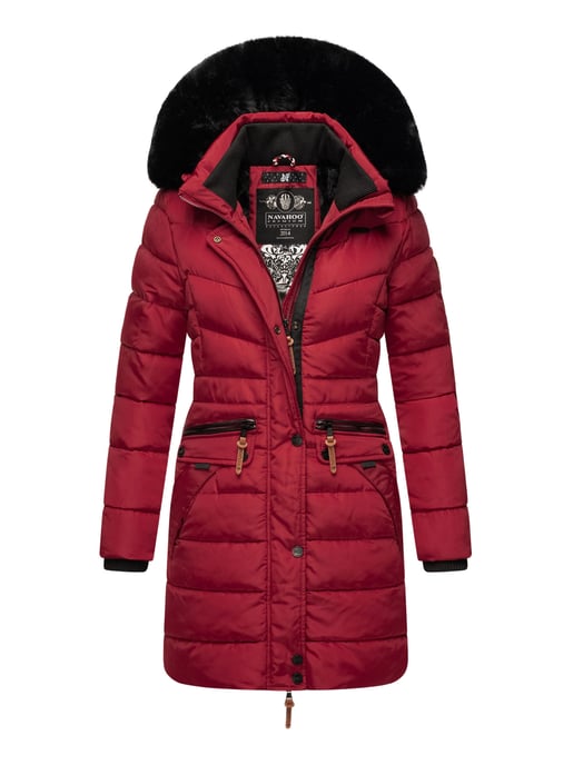 Navahoo Abrigo de Invierno Mujer Paula – Muy Cálido, Repelente al Agua & Con Cuello de Pelo Desmontable - Image 1