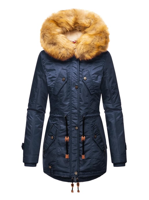 Navahoo Abrigo de Invierno Mujer B399 – Cálido, Repelente al Agua & Con Cuello de Pelo Desmontable - Image 2