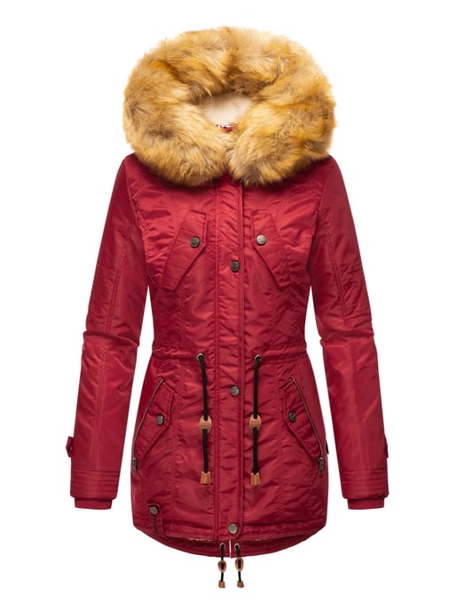 Navahoo Abrigo de Invierno Mujer B399 – Cálido, Repelente al Agua & Con Cuello de Pelo Desmontable - Image 1