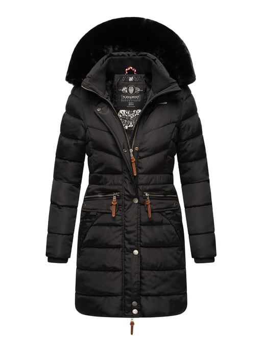 Navahoo Abrigo de Invierno Mujer Paula – Muy Cálido, Repelente al Agua & Con Cuello de Pelo Desmontable - Image 1