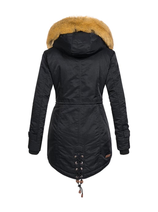 Navahoo Abrigo de Invierno Mujer B399 – Cálido, Repelente al Agua & Con Cuello de Pelo Desmontable - Image 3