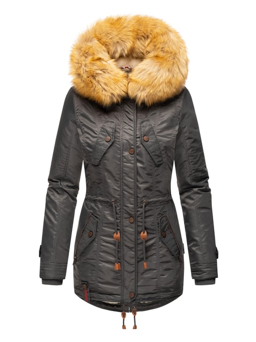 Navahoo Abrigo de Invierno Mujer B399 – Cálido, Repelente al Agua & Con Cuello de Pelo Desmontable - Image 2