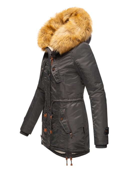 Navahoo Abrigo de Invierno Mujer B399 – Cálido, Repelente al Agua & Con Cuello de Pelo Desmontable - Image 3