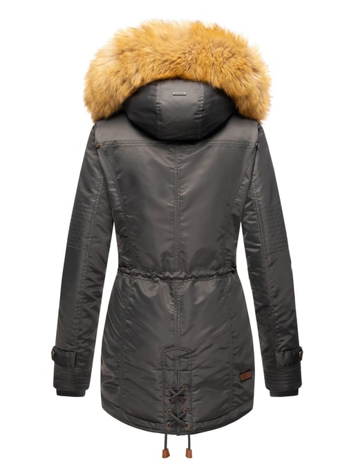 Navahoo Abrigo de Invierno Mujer B399 – Cálido, Repelente al Agua & Con Cuello de Pelo Desmontable - Image 4