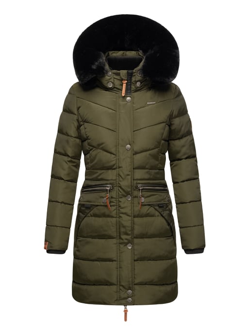 Navahoo Abrigo de Invierno Mujer Paula – Muy Cálido, Repelente al Agua & Con Cuello de Pelo Desmontable - Image 2