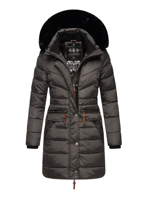 Navahoo Abrigo de Invierno Mujer Paula – Muy Cálido, Repelente al Agua & Con Cuello de Pelo Desmontable - Image 1