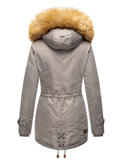 Navahoo Abrigo de Invierno Mujer B399 – Cálido, Repelente al Agua & Con Cuello de Pelo Desmontable - Image 4