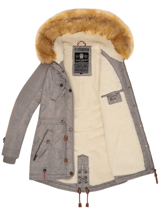 Navahoo Abrigo de Invierno Mujer B399 – Cálido, Repelente al Agua & Con Cuello de Pelo Desmontable - Image 6