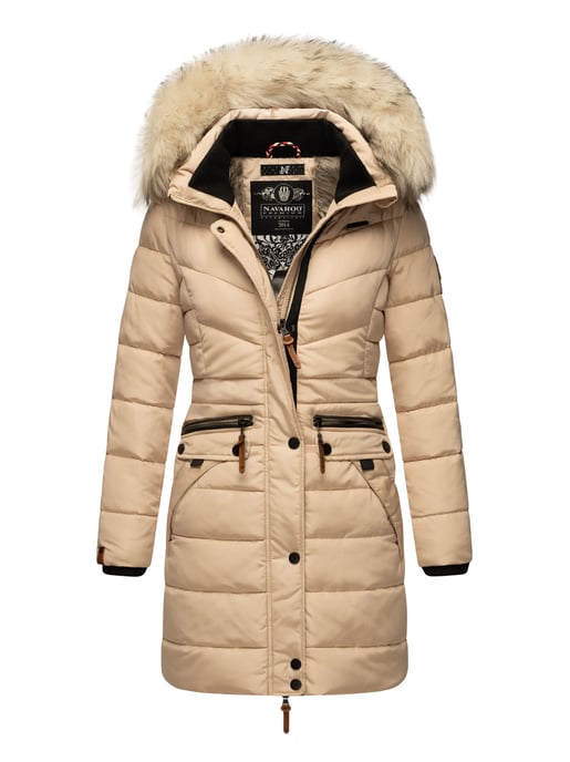 Navahoo Abrigo de Invierno Mujer Paula – Muy Cálido, Repelente al Agua & Con Cuello de Pelo Desmontable - Image 1