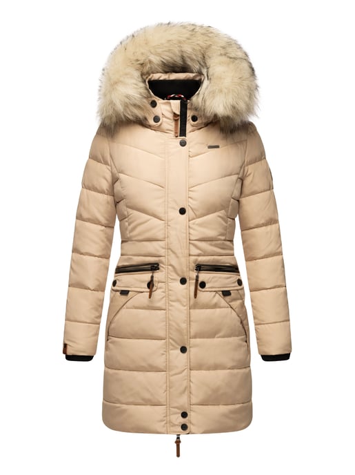 Navahoo Abrigo de Invierno Mujer Paula – Muy Cálido, Repelente al Agua & Con Cuello de Pelo Desmontable - Image 2