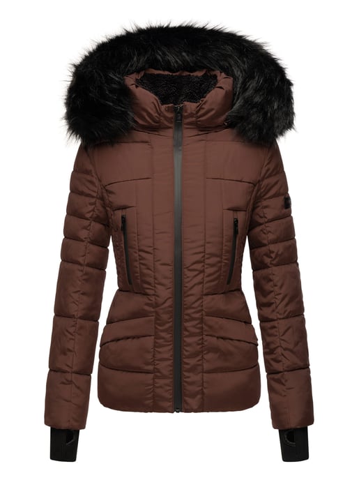 Navahoo Abrigo de Invierno Mujer Adele – Cálido, Con Forro de Borreguito & Cuello de Pelo Desmontable - Image 2