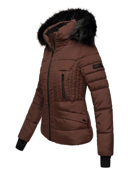 Navahoo Abrigo de Invierno Mujer Adele – Cálido, Con Forro de Borreguito & Cuello de Pelo Desmontable - Image 3