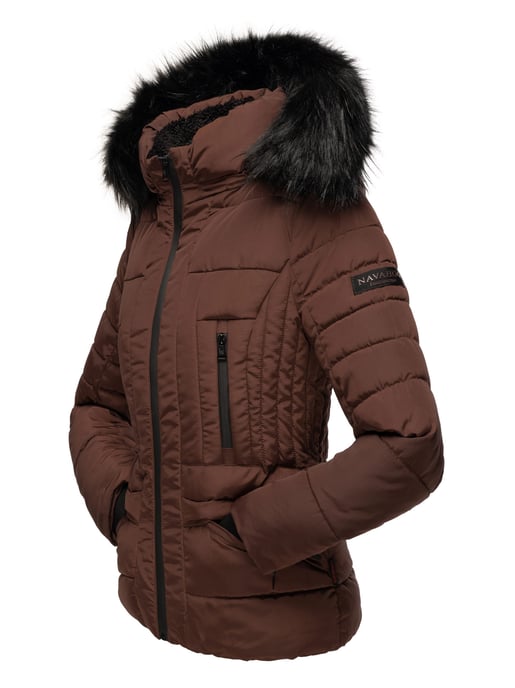 Navahoo Abrigo de Invierno Mujer Adele – Cálido, Con Forro de Borreguito & Cuello de Pelo Desmontable - Image 5