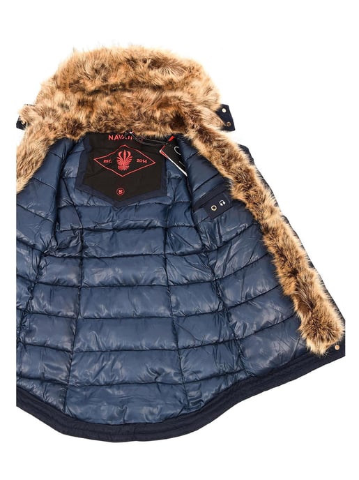 Navahoo Abrigo de Invierno Mujer Daria – Clásico, Cálido & Con Pelo Desmontable - Image 2