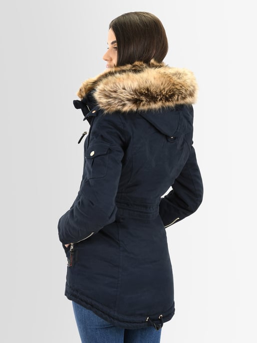 Navahoo Abrigo de Invierno Mujer Daria – Clásico, Cálido & Con Pelo Desmontable - Image 5