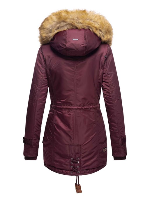 Navahoo Abrigo de Invierno Mujer B399 – Cálido, Repelente al Agua & Con Cuello de Pelo Desmontable - Image 3