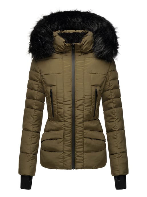 Navahoo Abrigo de Invierno Mujer Adele – Cálido, Con Forro de Borreguito & Cuello de Pelo Desmontable - Image 2