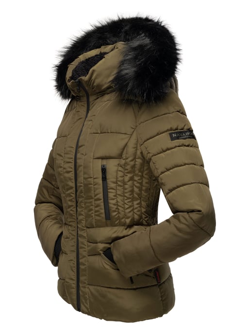 Navahoo Abrigo de Invierno Mujer Adele – Cálido, Con Forro de Borreguito & Cuello de Pelo Desmontable - Image 5