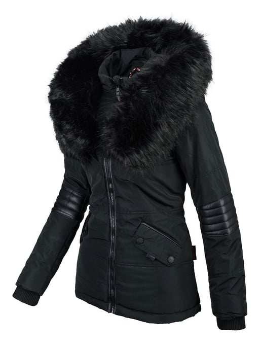 Navahoo Abrigo de Invierno Mujer Nirvana – Cálido, Con Cuello de Pelo Voluminoso & Forro de Borreguito - Image 2