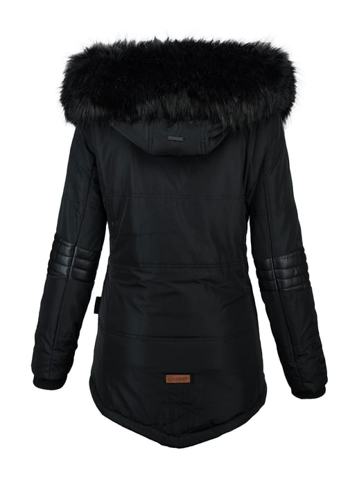 Navahoo Abrigo de Invierno Mujer Nirvana – Cálido, Con Cuello de Pelo Voluminoso & Forro de Borreguito - Image 3