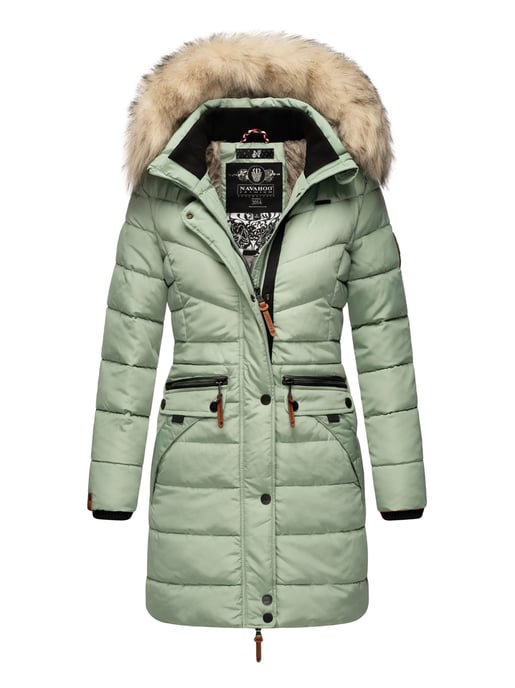 Navahoo Abrigo de Invierno Mujer Paula – Muy Cálido, Repelente al Agua & Con Cuello de Pelo Desmontable - Image 1