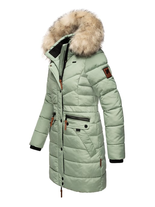 Navahoo Abrigo de Invierno Mujer Paula – Muy Cálido, Repelente al Agua & Con Cuello de Pelo Desmontable - Image 3