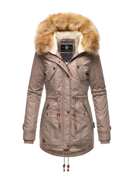 Navahoo Abrigo de Invierno Mujer B399 – Cálido, Repelente al Agua & Con Cuello de Pelo Desmontable - Image 1