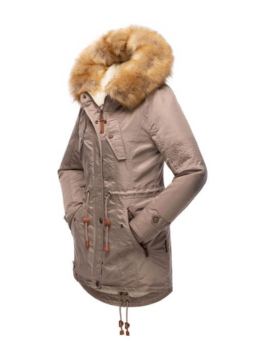 Navahoo Abrigo de Invierno Mujer B399 – Cálido, Repelente al Agua & Con Cuello de Pelo Desmontable - Image 4