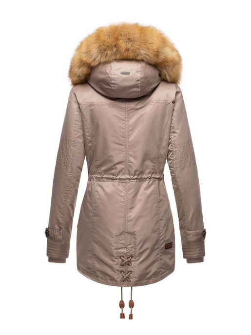 Navahoo Abrigo de Invierno Mujer B399 – Cálido, Repelente al Agua & Con Cuello de Pelo Desmontable - Image 5