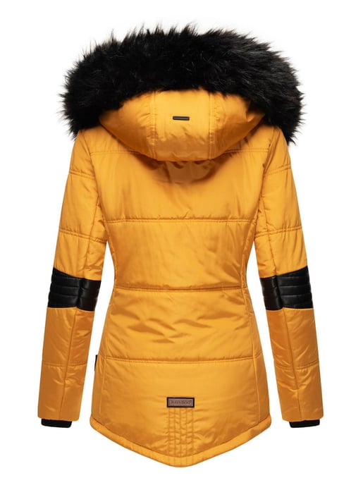 Navahoo Abrigo de Invierno Mujer Nirvana – Cálido, Con Cuello de Pelo Voluminoso & Forro de Borreguito - Image 4