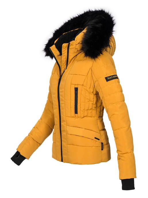 Navahoo Abrigo de Invierno Mujer Adele – Cálido, Con Forro de Borreguito & Cuello de Pelo Desmontable - Image 2