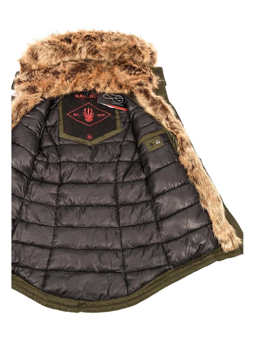Navahoo Abrigo de Invierno Mujer Daria – Clásico, Cálido & Con Pelo Desmontable - Image 2