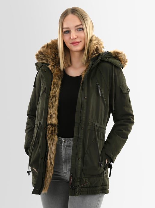 Navahoo Abrigo de Invierno Mujer Daria – Clásico, Cálido & Con Pelo Desmontable - Image 3