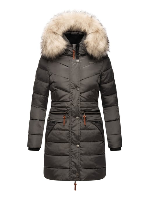 Navahoo Abrigo de Invierno Mujer Paula – Muy Cálido, Repelente al Agua & Con Cuello de Pelo Desmontable - Image 2
