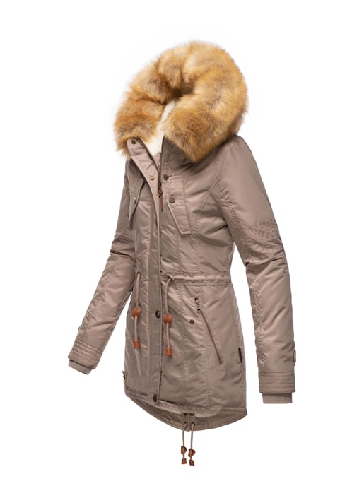 Navahoo Abrigo de Invierno Mujer B399 – Cálido, Repelente al Agua & Con Cuello de Pelo Desmontable - Image 3