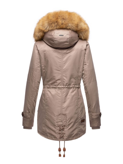 Navahoo Abrigo de Invierno Mujer B399 – Cálido, Repelente al Agua & Con Cuello de Pelo Desmontable - Image 4