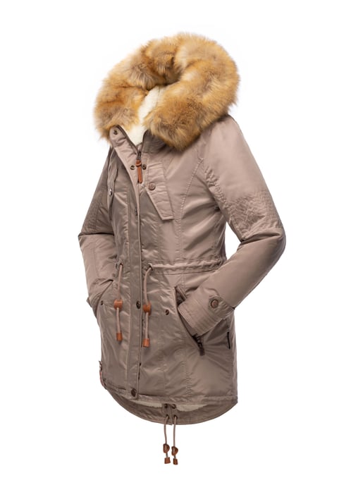 Navahoo Abrigo de Invierno Mujer B399 – Cálido, Repelente al Agua & Con Cuello de Pelo Desmontable - Image 5
