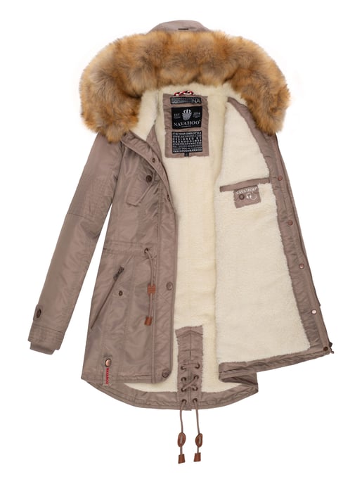 Navahoo Abrigo de Invierno Mujer B399 – Cálido, Repelente al Agua & Con Cuello de Pelo Desmontable - Image 6
