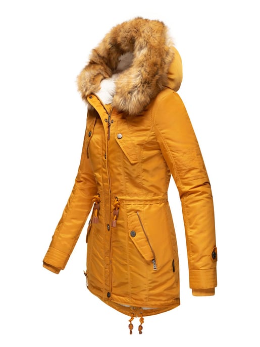 Navahoo Abrigo de Invierno Mujer B399 – Cálido, Repelente al Agua & Con Cuello de Pelo Desmontable - Image 3