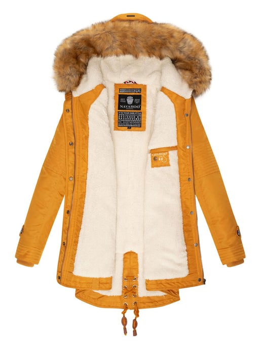 Navahoo Abrigo de Invierno Mujer B399 – Cálido, Repelente al Agua & Con Cuello de Pelo Desmontable - Image 5