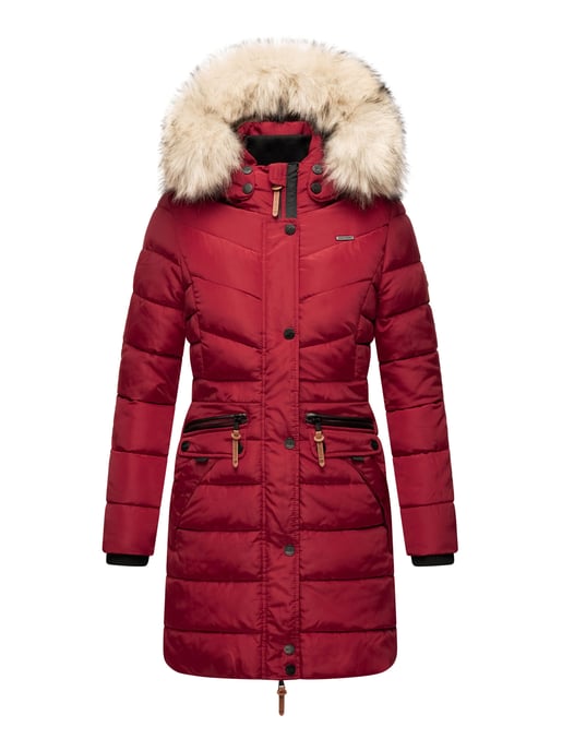 Navahoo Abrigo de Invierno Mujer Paula – Muy Cálido, Repelente al Agua & Con Cuello de Pelo Desmontable - Image 2